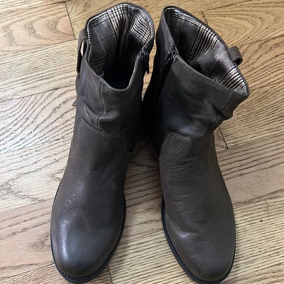 OBEO YASMIN BIO SYSTEM BROWN ANKLE LEATHER WALKING BOOTS SIZE 9.5N - Picture 1 of 9
